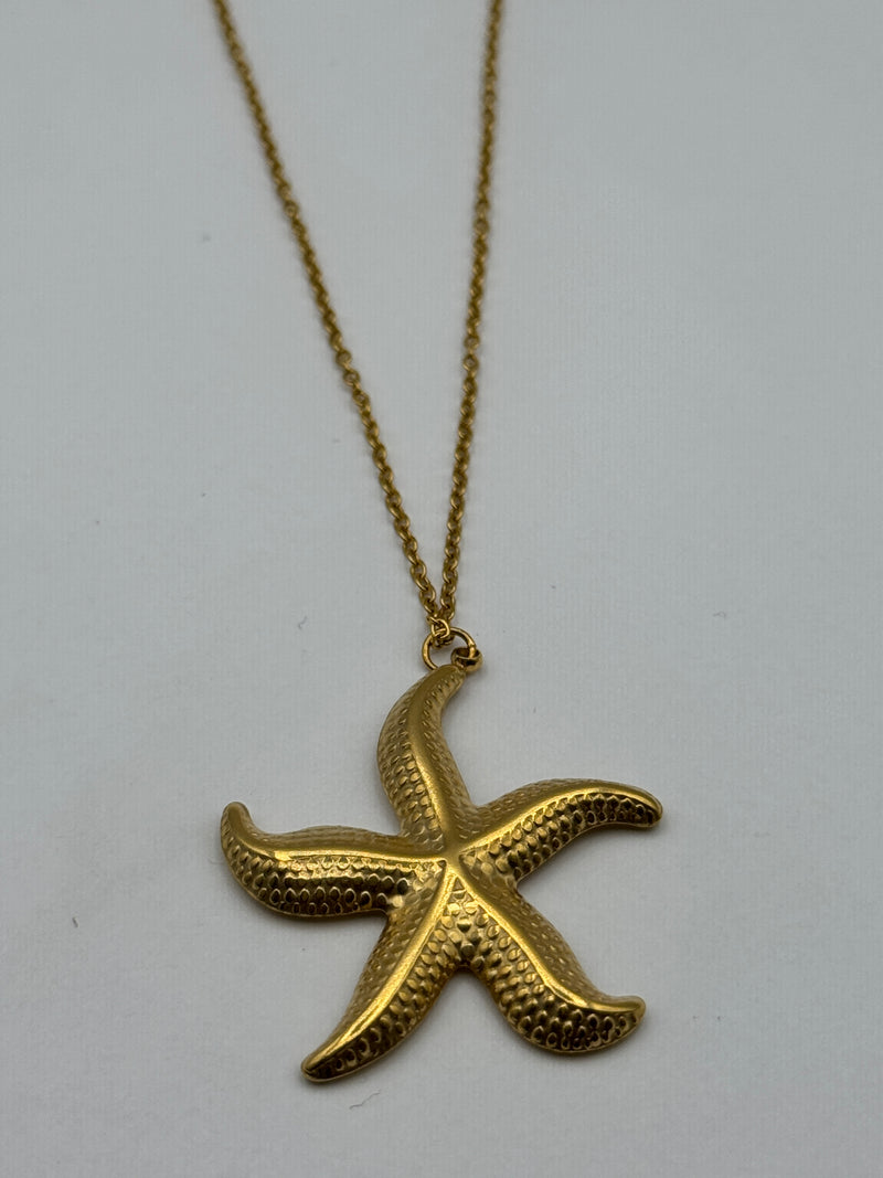 large star fish pendant necklace 
