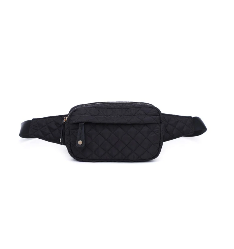 Quilted Nylon Belt Bag