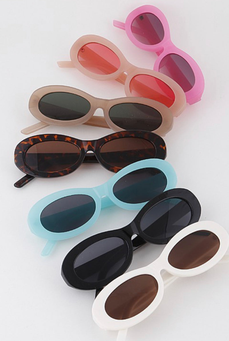 Retro Oval Sunglasses