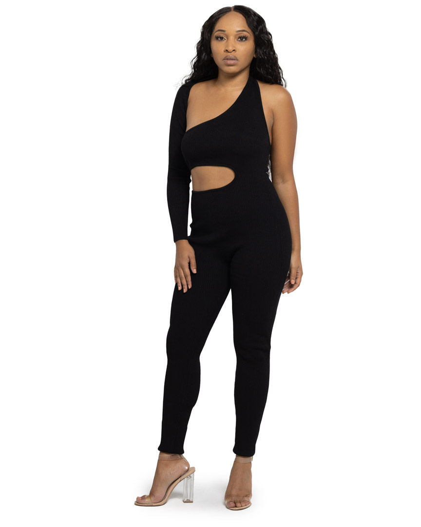 Black Cutout Jumpsuit