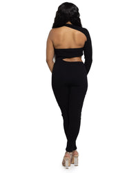 Black Cutout Jumpsuit